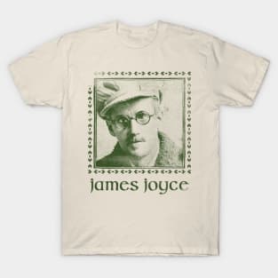 James Joyce // Retro Faded Style Fan Design T-Shirt
